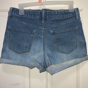 Ombré jean shorts